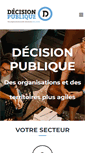 Mobile Screenshot of decisionpublique.fr